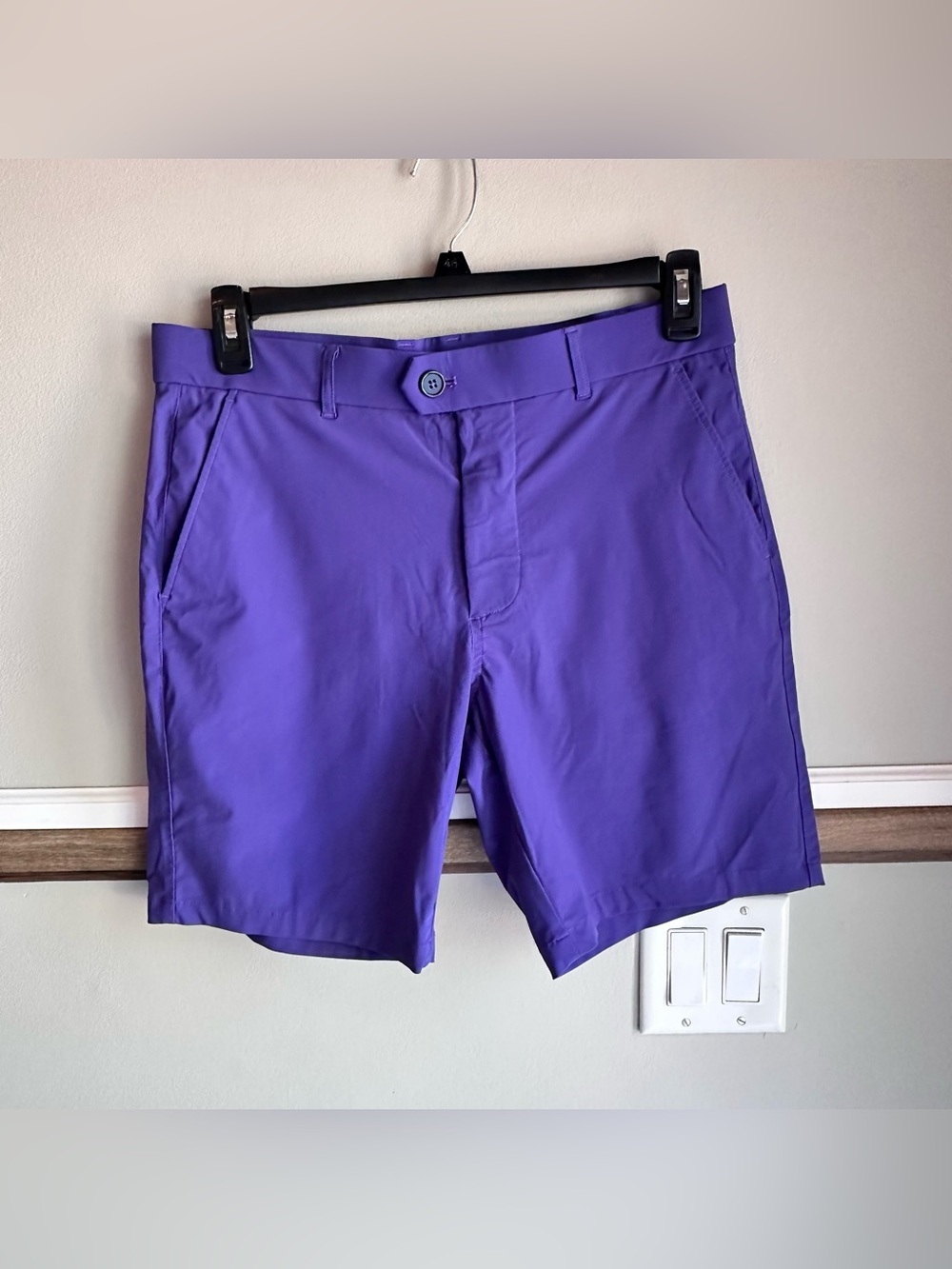 Greyson Montauk Purple Shorts Performance Stretch Golf Activewear Chino​